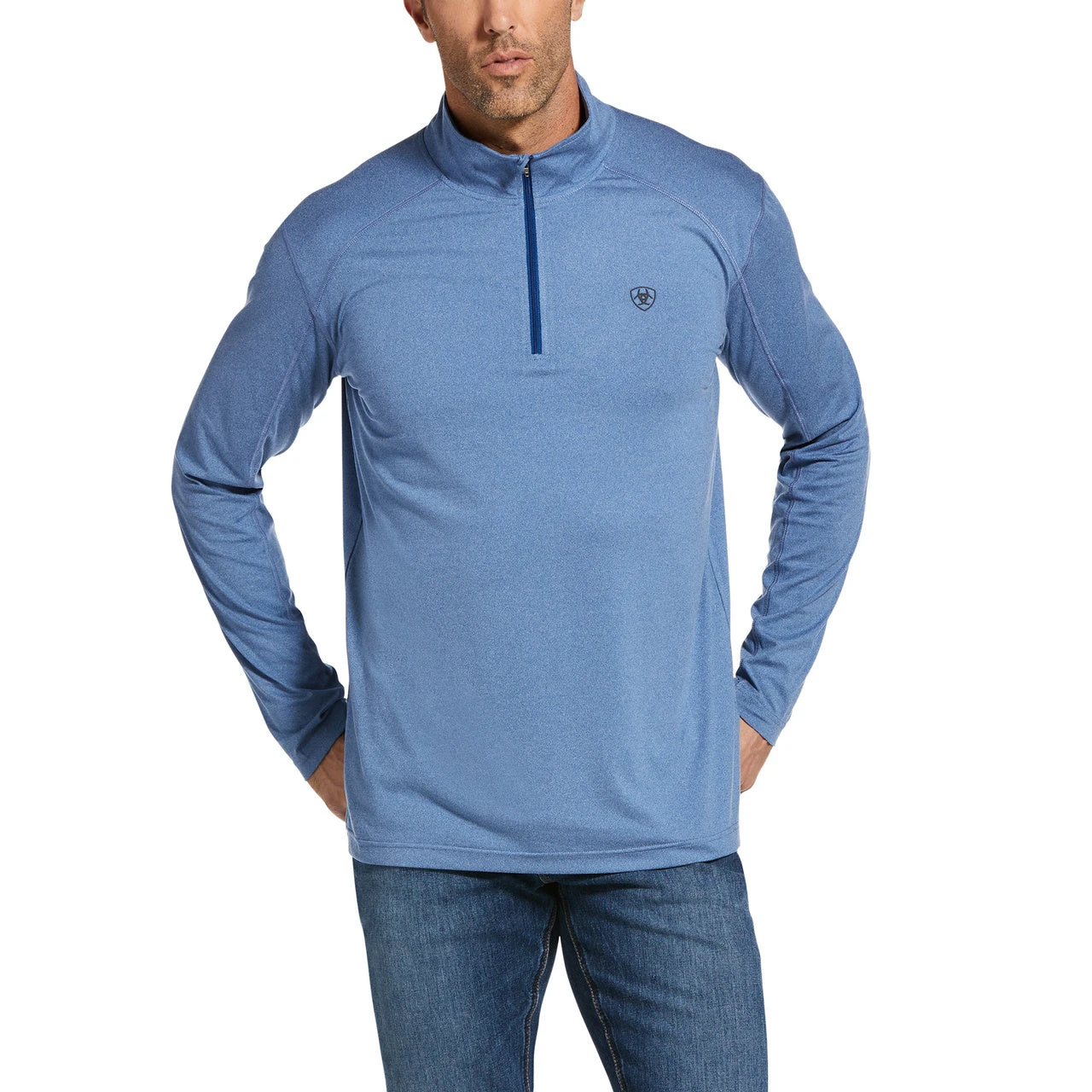 Ariat® Men's Cornell Quarter Zip Cobalt Baselayer Sweatshirt 10033223 3 Ariat® Men's Cornell Quarter Zip Cobalt Baselayer Sweatshirt 10033223