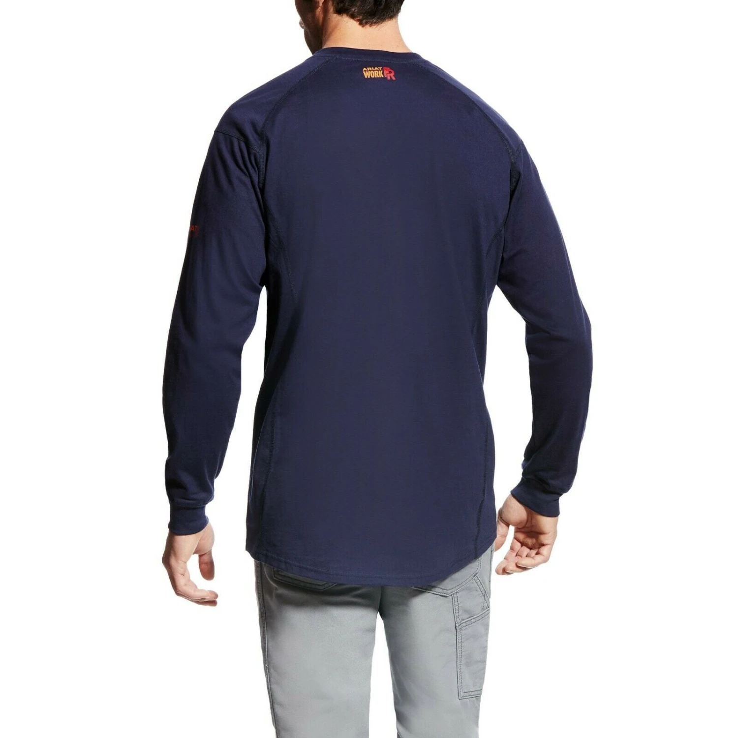 Ariat® Men's FR Air Henley Navy Long-Sleeves Shirt 10022597 4 Ariat® Men's FR Air Henley Navy Long-Sleeves Shirt 10022597 - Image 2