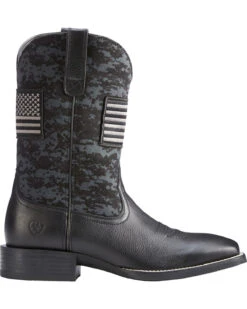 Ariat® Men's Black Sport Patriot Square Toe Boot 10023361 -Ariat Shoes Shop 57 8f3162b5 830e 4bdc 93e8 793f87456685