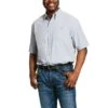 Ariat® Men's VentTEK II Sleet Grey Short Sleeve Button Shirt 10030936
