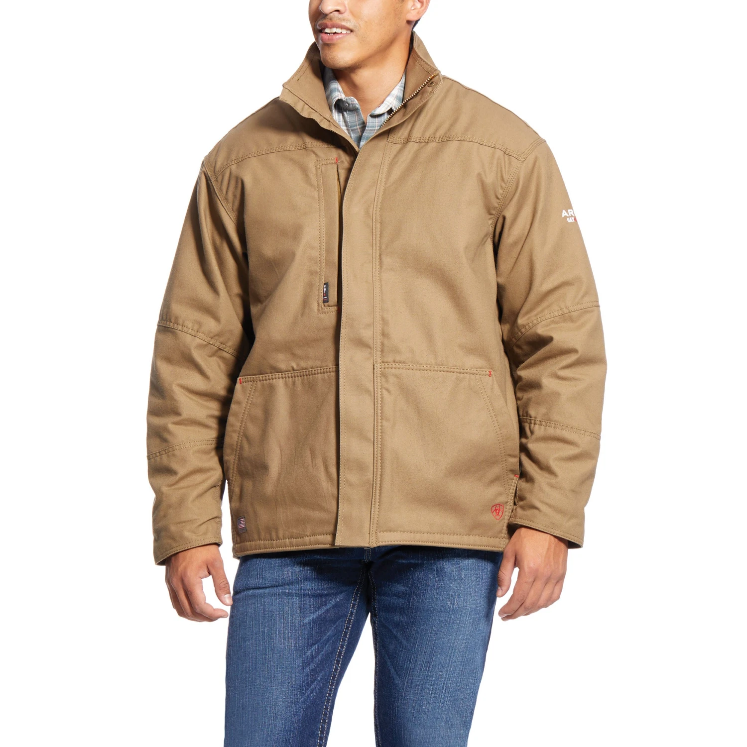 Ariat® Men's FR Workhorse Field Khaki Insulated Jacket 10024029 3 Ariat® Men's FR Workhorse Field Khaki Insulated Jacket 10024029