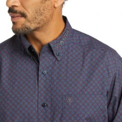 Ariat® Men's Team Ranger Long Sleeve Service Navy Shirt 10037066 7 Ariat® Men's Team Ranger Long Sleeve Service Navy Shirt 10037066 -Ariat Shoes Shop F21 MNS WEST 10037066 detail01 1