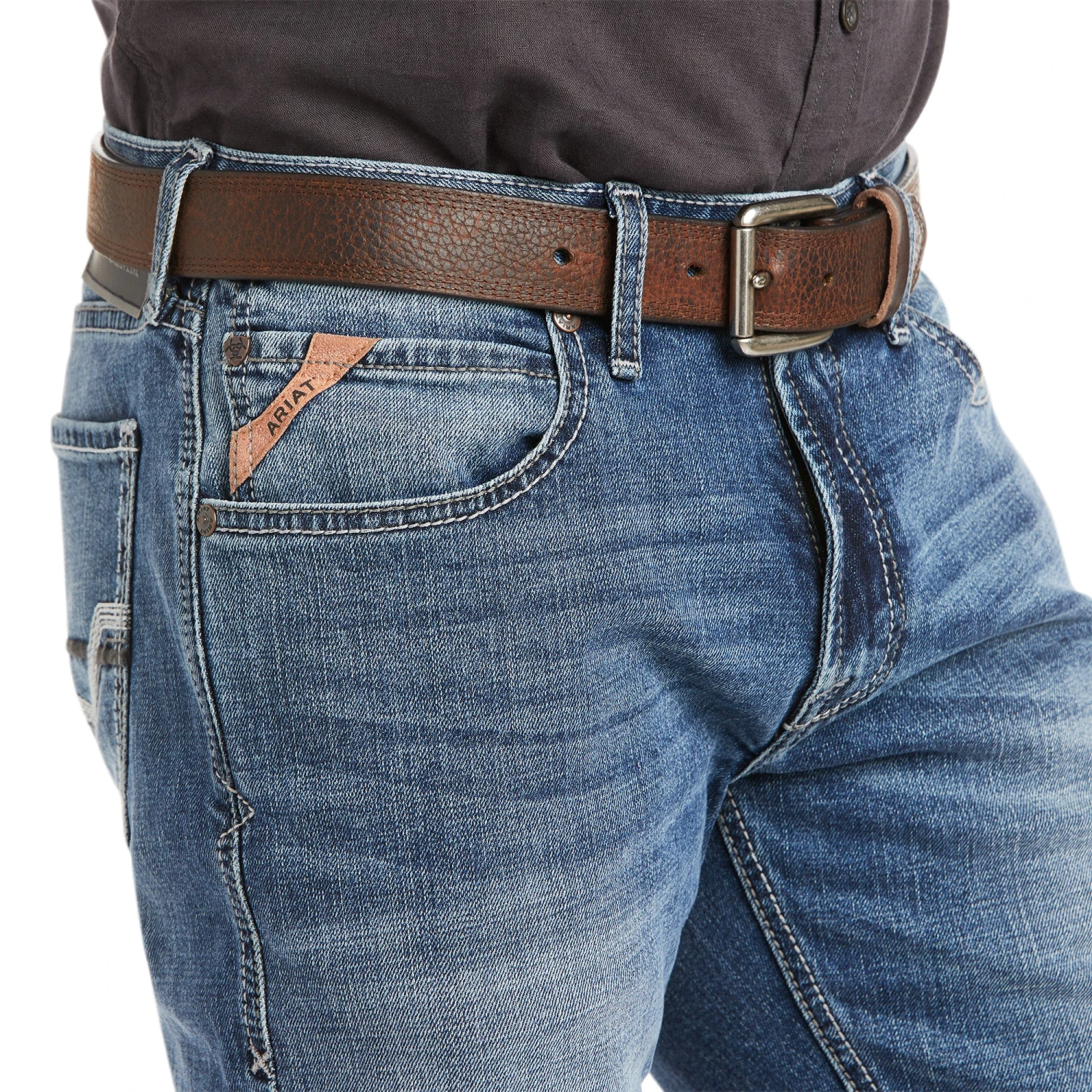 Ariat® Men's M5 Novato Straight Stretch Boot Cut Jeans 10037966 5 Ariat® Men's M5 Novato Straight Stretch Boot Cut Jeans 10037966 - Image 3