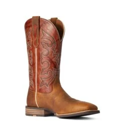 Ariat Men's Everlite Go Getter Brown & Rust Western Boots 10038369 -Ariat Shoes Shop F21 MNS WEST 10038369 medial