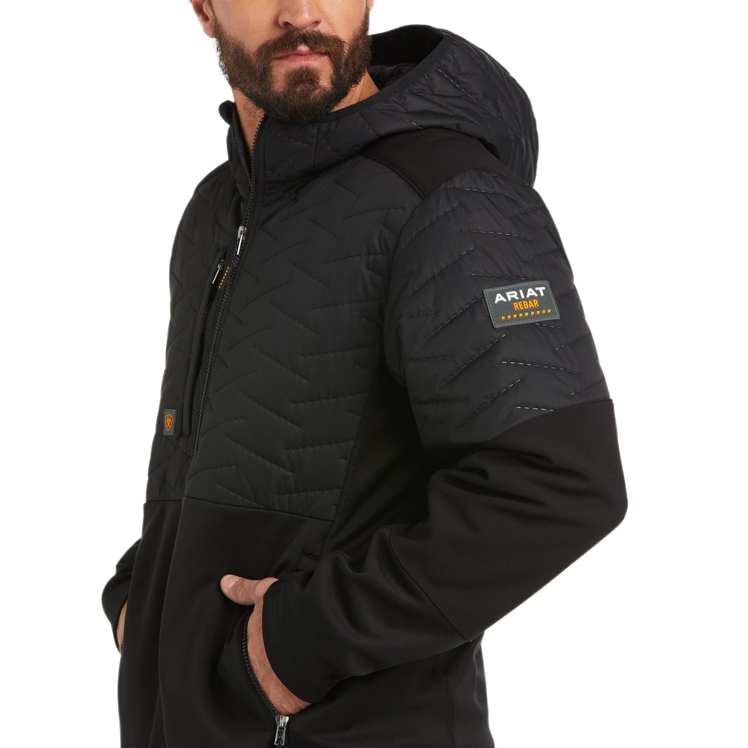 Ariat® Men's Rebar Cloud 9 Insulated Black Jacket 10037509 4 Ariat® Men's Rebar Cloud 9 Insulated Black Jacket 10037509 - Image 2