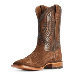 Ariat® Men's Circuit Paxton Tan Hippo Print Square Toe Boots 10042407 -Ariat Shoes Shop F22 MNS WEST 10042407 medial