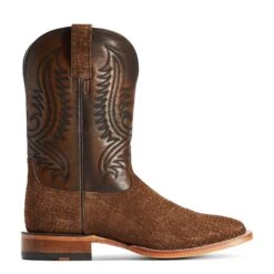 Ariat® Men's Circuit Paxton Tan Hippo Print Square Toe Boots 10042407 -Ariat Shoes Shop F22 MNS WEST 10042407 side