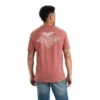 Ariat® Men's Work Eagle Short Sleeve Red Clay T-Shirt 10042644 1 Ariat® Men's Work Eagle Short Sleeve Red Clay T-Shirt 10042644 -Ariat Shoes Shop F22 MNS WEST 10042644 back top 1