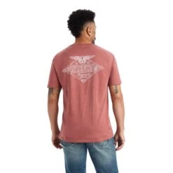 Ariat® Men's Work Eagle Short Sleeve Red Clay T-Shirt 10042644