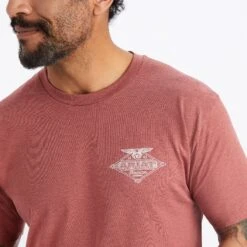 Ariat® Men's Work Eagle Short Sleeve Red Clay T-Shirt 10042644 -Ariat Shoes Shop F22 MNS WEST 10042644 detail01