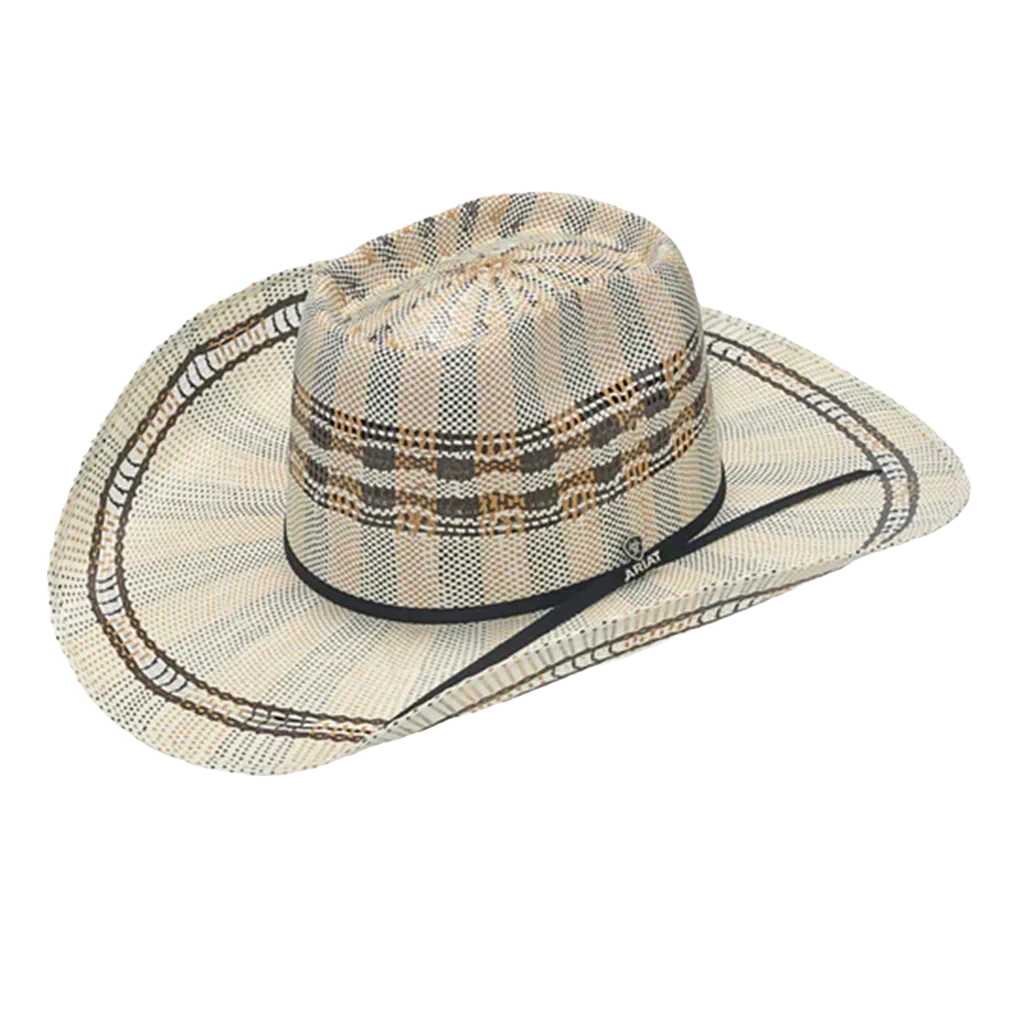 Ariat Men's Brick Top Two Toned Creamed Star Western Hat A73264 3 Ariat Men's Brick Top Two Toned Creamed Star Western Hat A73264