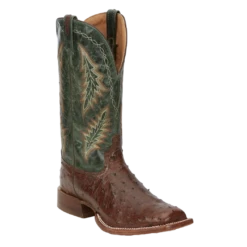 Ariat Tony Lama Men's Hayden Antique Green & Ostrich Western Boots EP8270