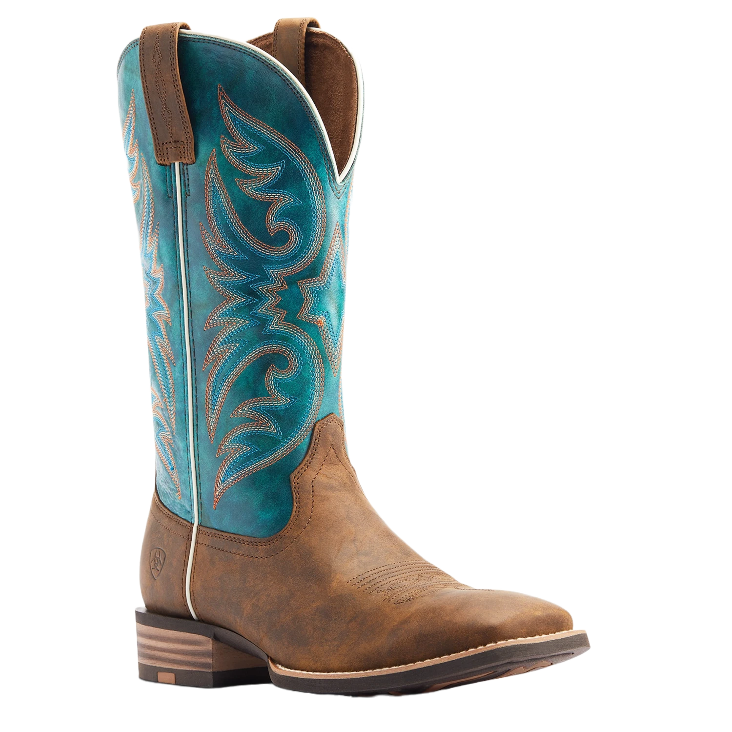 Ariat Men's Ricochet Lightweight Tan & Teal Western Boot 10044568 3 Ariat Men's Ricochet Lightweight Tan & Teal Western Boot 10044568