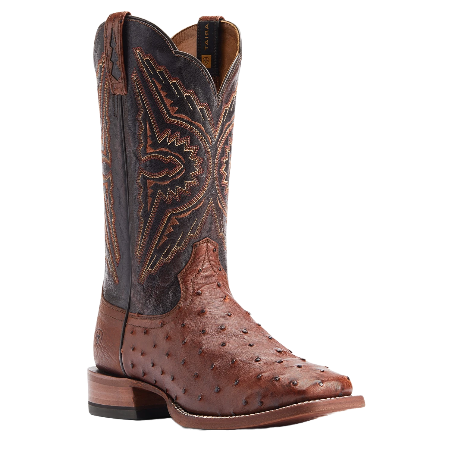 Ariat Men's Broncy Cinnamon Full QuillDark Auburn Western Boots 10044576 3 Ariat Men's Broncy Cinnamon Full QuillDark Auburn Western Boots 10044576