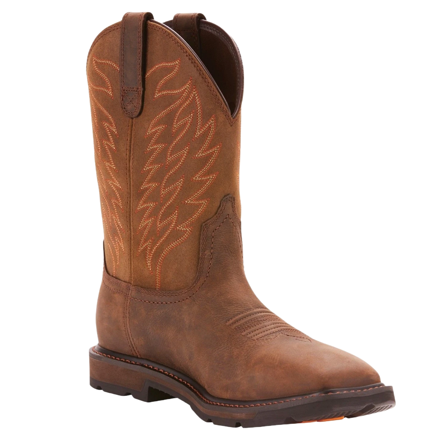 Ariat® Men's Groundbreaker H20 Square Toe Brown Work Boots 10024984 3 Ariat® Men's Groundbreaker H20 Square Toe Brown Work Boots 10024984