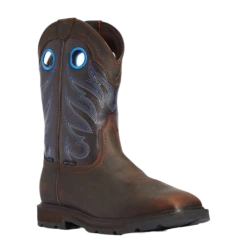 Ariat Men's Groundwork H2O Brown Wide Square Toe Boots 10034724