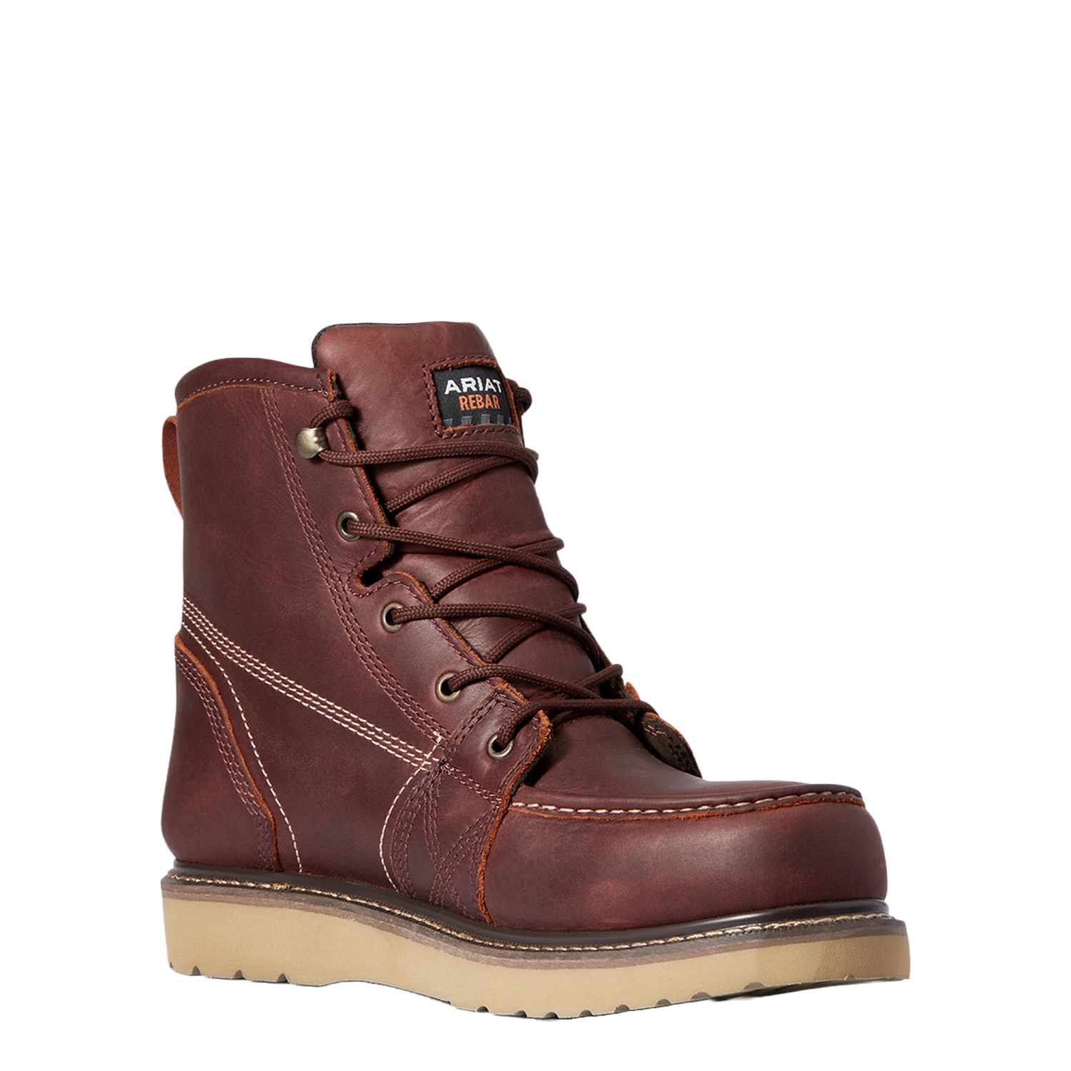 Ariat Men's Rebar Wedge MOC Toe 6" H2O Rusted Copper Boot 10035916 3 Ariat Men's Rebar Wedge MOC Toe 6" H2O Rusted Copper Boot 10035916