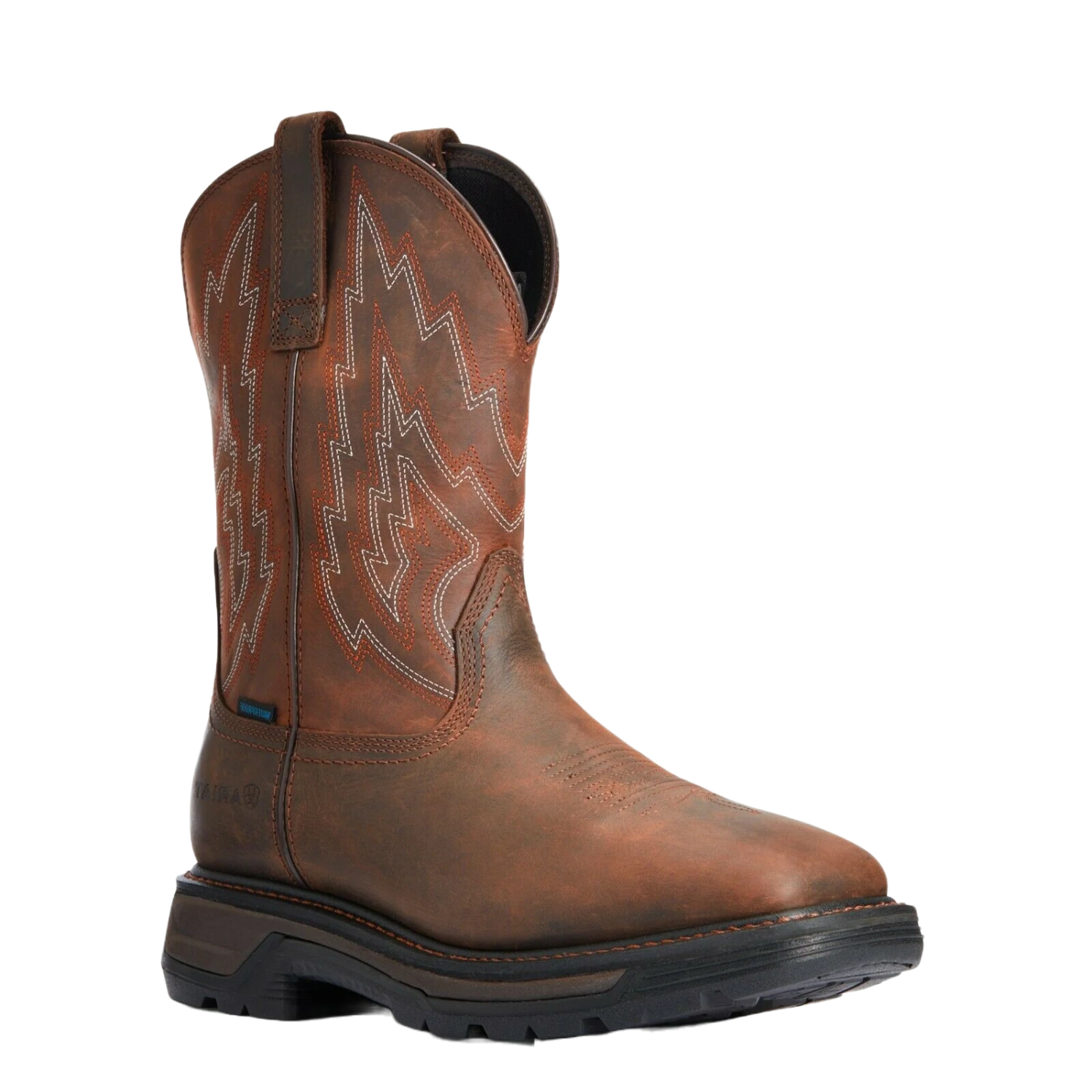 Ariat® Men's Big Rig H2O Distressed Brown Work Boots 10033991 3 Ariat® Men's Big Rig H2O Distressed Brown Work Boots 10033991