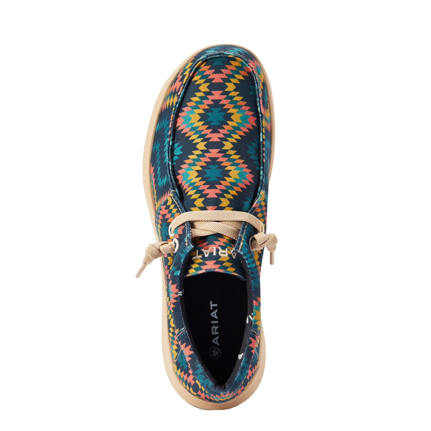 Ariat® Men's Hilo Stretch Lace Blue Aztec Slip On Shoes 10042502 4 Ariat® Men's Hilo Stretch Lace Blue Aztec Slip On Shoes 10042502 - Image 2