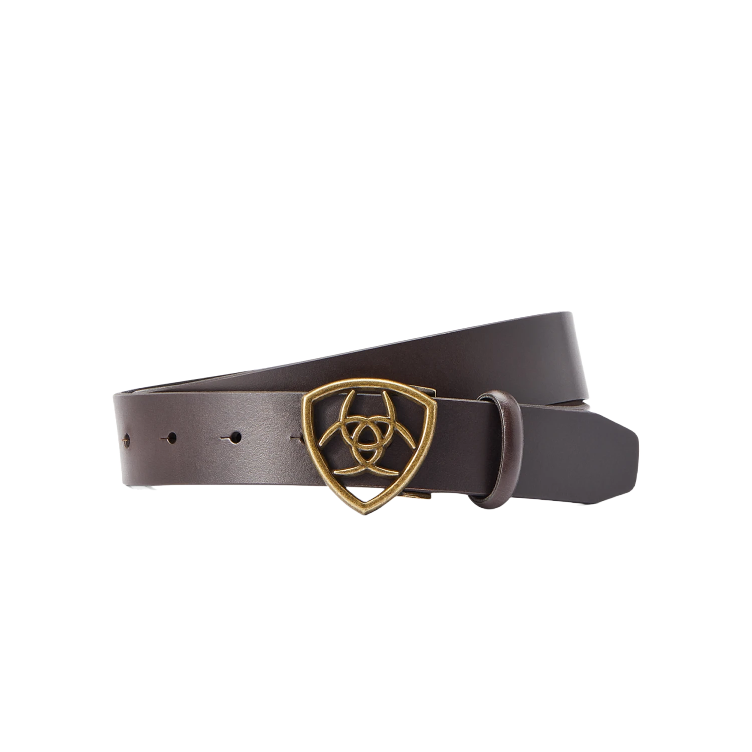 Ariat® 'The Shield' Buckle Cocoa Belt 10043948 3 Ariat® 'The Shield' Buckle Cocoa Belt 10043948