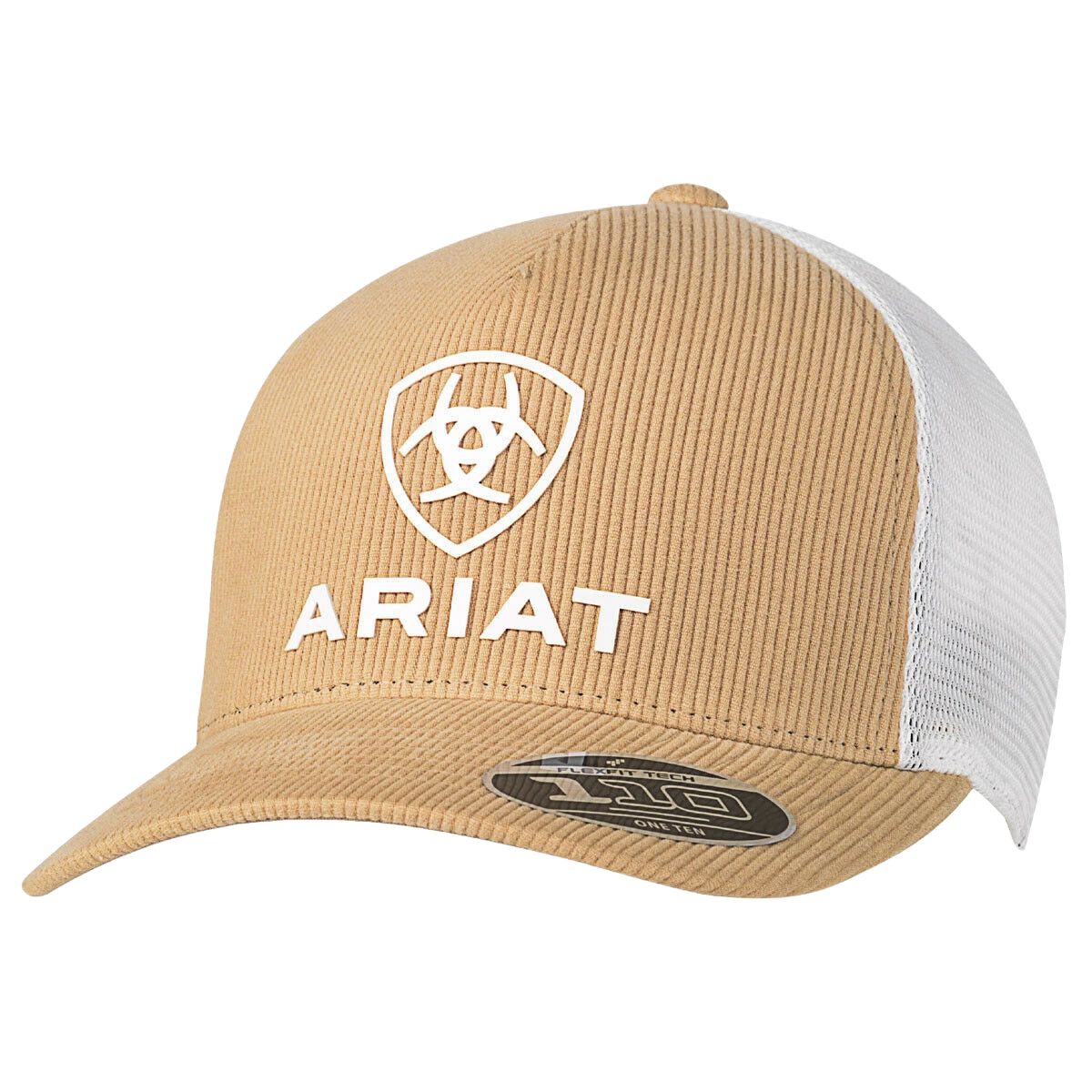 Ariat Mens Tan Corduroy Shield Logo Snapback Ball Cap A300013608 3 Ariat Mens Tan Corduroy Shield Logo Snapback Ball Cap A300013608