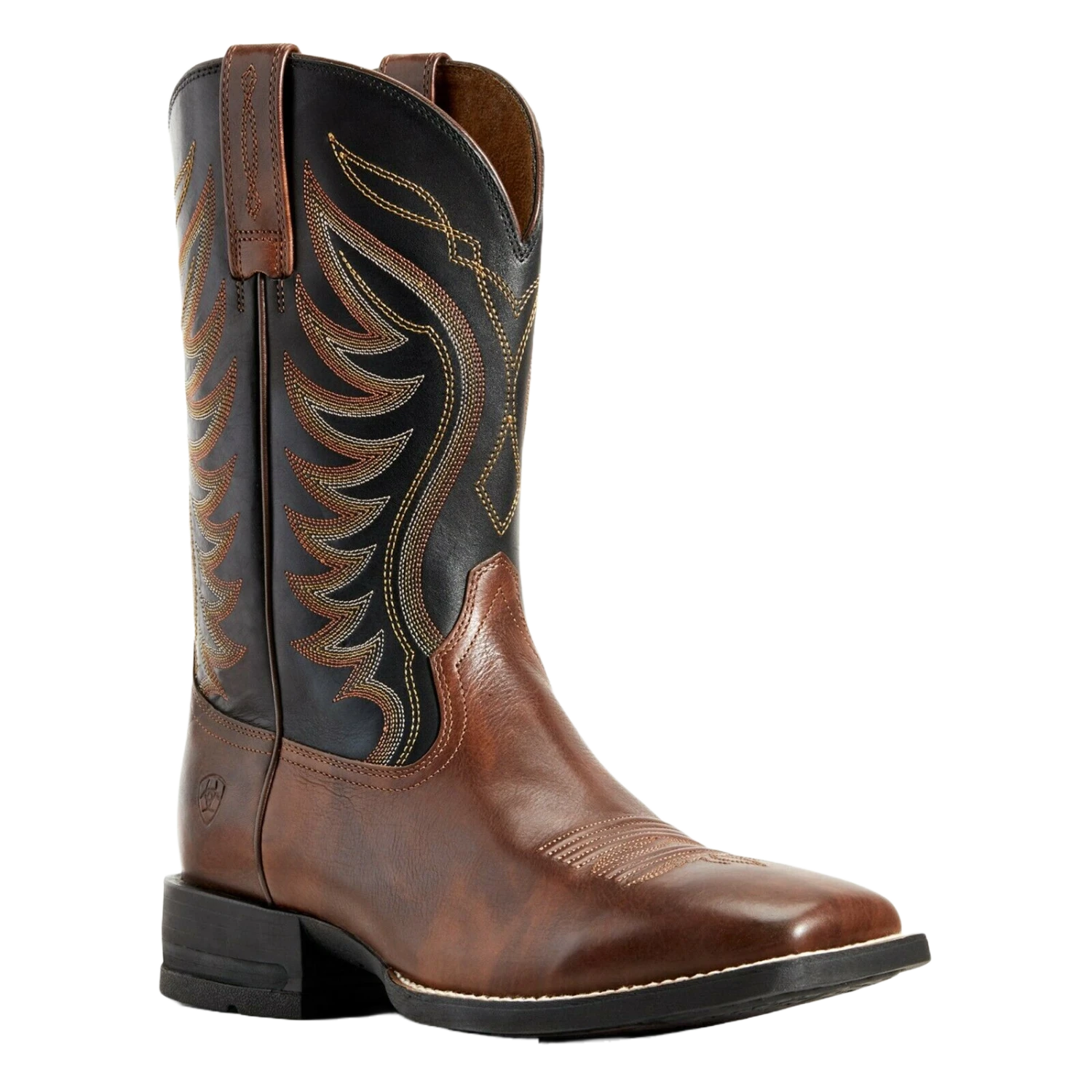 Ariat Men's Red Brown & Black AMOS Hand Stand Boot 10029689 3 Ariat Men's Red Brown & Black AMOS Hand Stand Boot 10029689