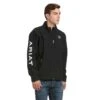 Ariat® Men's New Team Black Full-Zip Softshell Jacket 10019279 2 Ariat® Men's New Team Black Full-Zip Softshell Jacket 10019279 -Ariat Shoes Shop S17 MNS ENGL 10019279 front