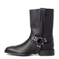 Ariat Men's Harness Patriot Ultra Black Ink Western Boots 10035767 -Ariat Shoes Shop S21 MNS WEST 10035767 side