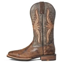 Ariat Men's Crosswire Worn Graphite Square Toe Boots 10035918 -Ariat Shoes Shop S21 MNS WEST 10035918 side