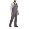Ariat® Mens Rebar DuraCanvas Unlined Grey Bibs 10034653