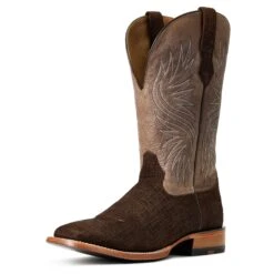 Ariat Men's Circuit Rockridge Dark Coffee & Conch Tan Boots 10040241 -Ariat Shoes Shop S22 MNS WEST 10040241 3 4 front