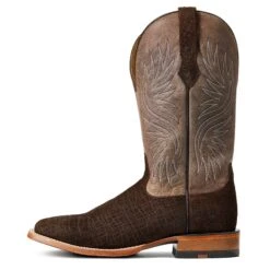 Ariat Men's Circuit Rockridge Dark Coffee & Conch Tan Boots 10040241 -Ariat Shoes Shop S22 MNS WEST 10040241 side