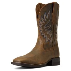 Ariat® Men's Brander Bear Brown Western Boots 10040409 -Ariat Shoes Shop S22 MNS WEST 10040409 3 4 front