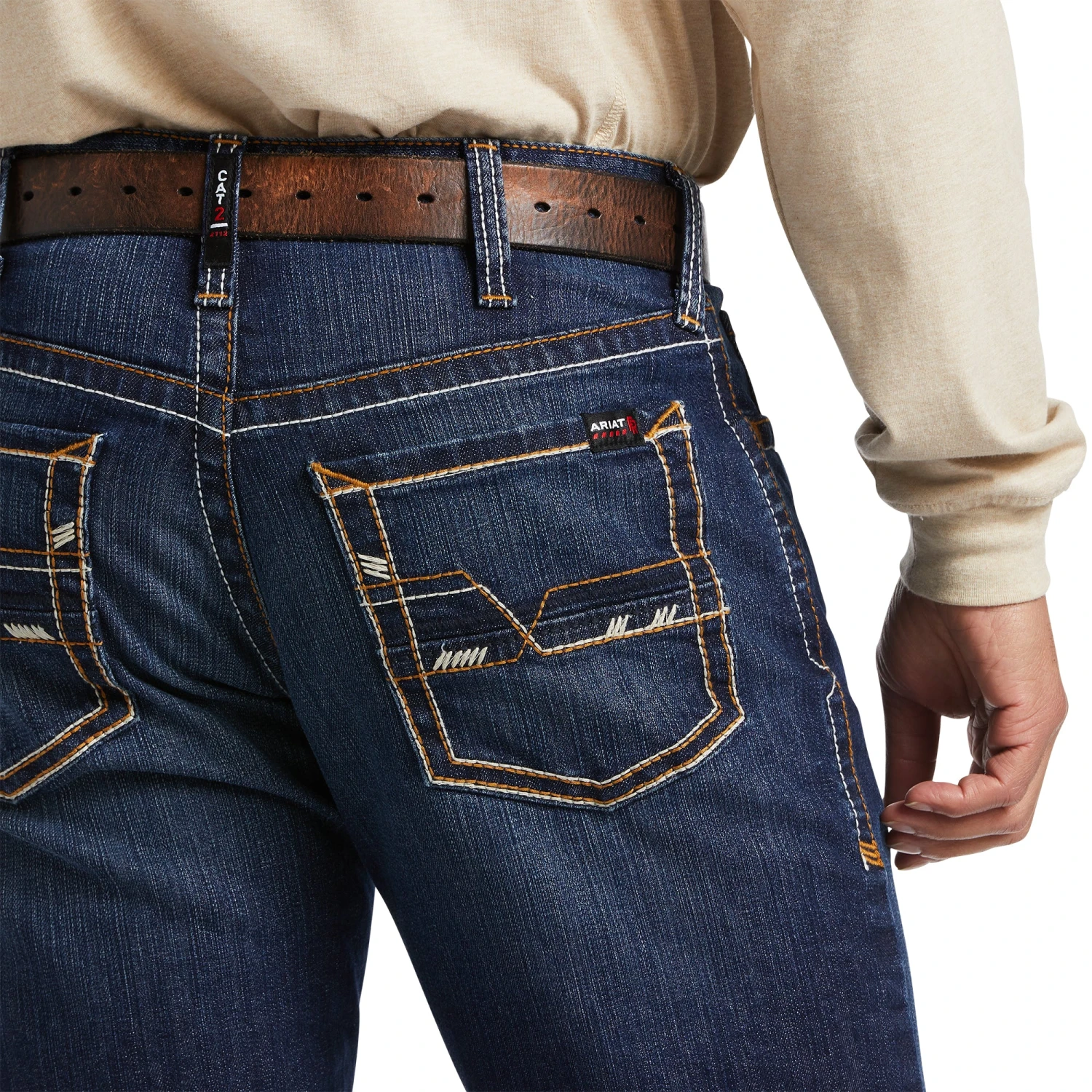 Ariat Men's FR M4 Relaxed DuraStretch Stillwell Bootcut Jeans 10039283 6 Ariat Men's FR M4 Relaxed DuraStretch Stillwell Bootcut Jeans 10039283 - Image 4