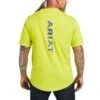 Ariat Men's Rebar Workman Logo Yellow Short Sleeve T-shirt 10039486 -Ariat Shoes Shop S22 MNS WORK 10039486 back