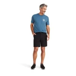 Ariat® Men's Tek 8" Black Shorts 10043183 9 Ariat® Men's Tek 8" Black Shorts 10043183 -Ariat Shoes Shop S23 MNS WEST 10043183 full