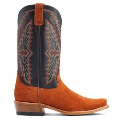 Ariat® Men's Futurity Showman Dark Copper Roughout & Black Western Boots 10044524 11 Ariat® Men's Futurity Showman Dark Copper Roughout & Black Western Boots 10044524 -Ariat Shoes Shop S23 MNS WEST 10044524 side11