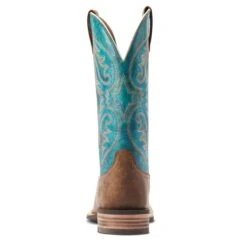 Ariat Men's Ricochet Lightweight Tan & Teal Western Boot 10044568 12 Ariat Men's Ricochet Lightweight Tan & Teal Western Boot 10044568 -Ariat Shoes Shop S23 MNS WEST 10044568 heel