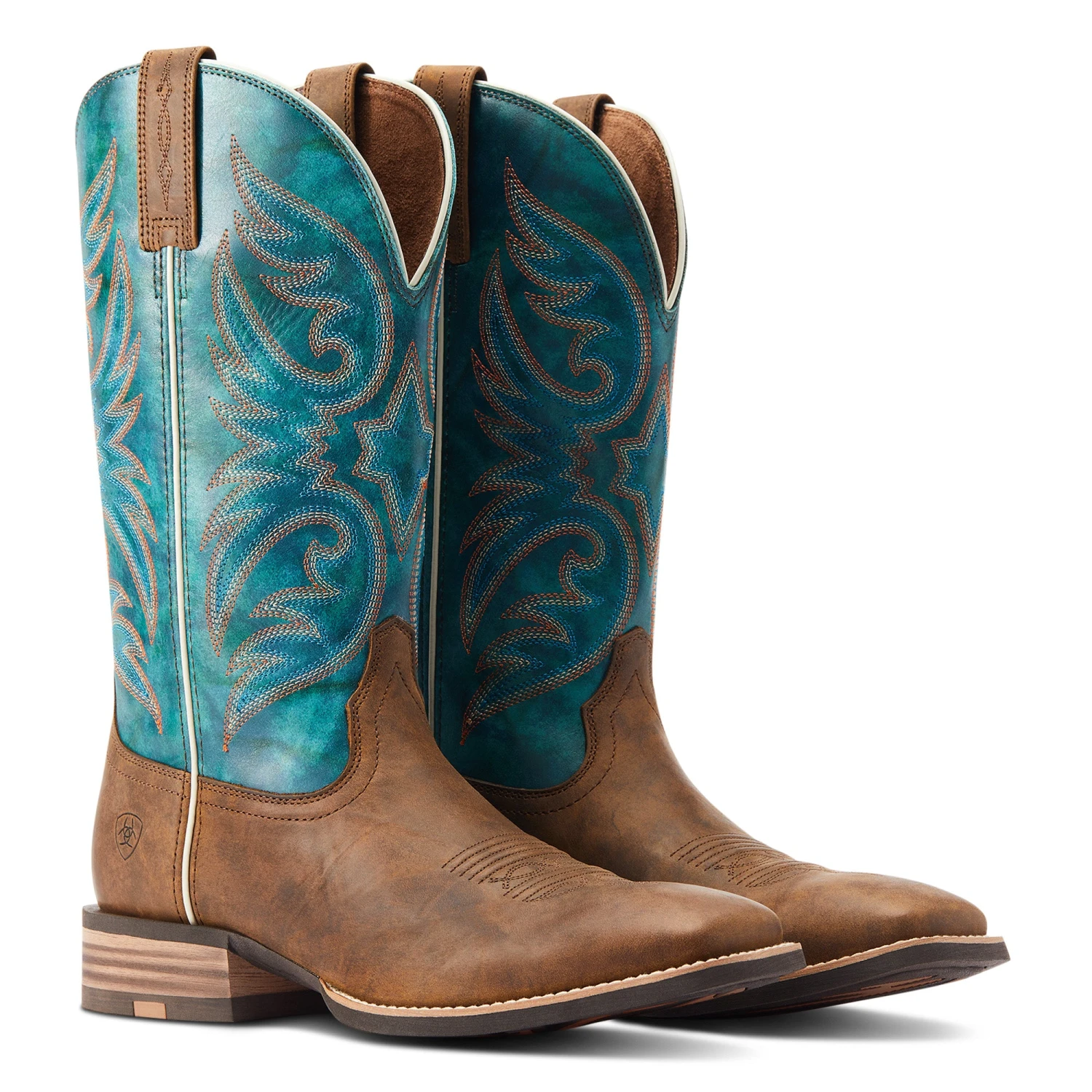 Ariat Men's Ricochet Lightweight Tan & Teal Western Boot 10044568 8 Ariat Men's Ricochet Lightweight Tan & Teal Western Boot 10044568 - Image 6