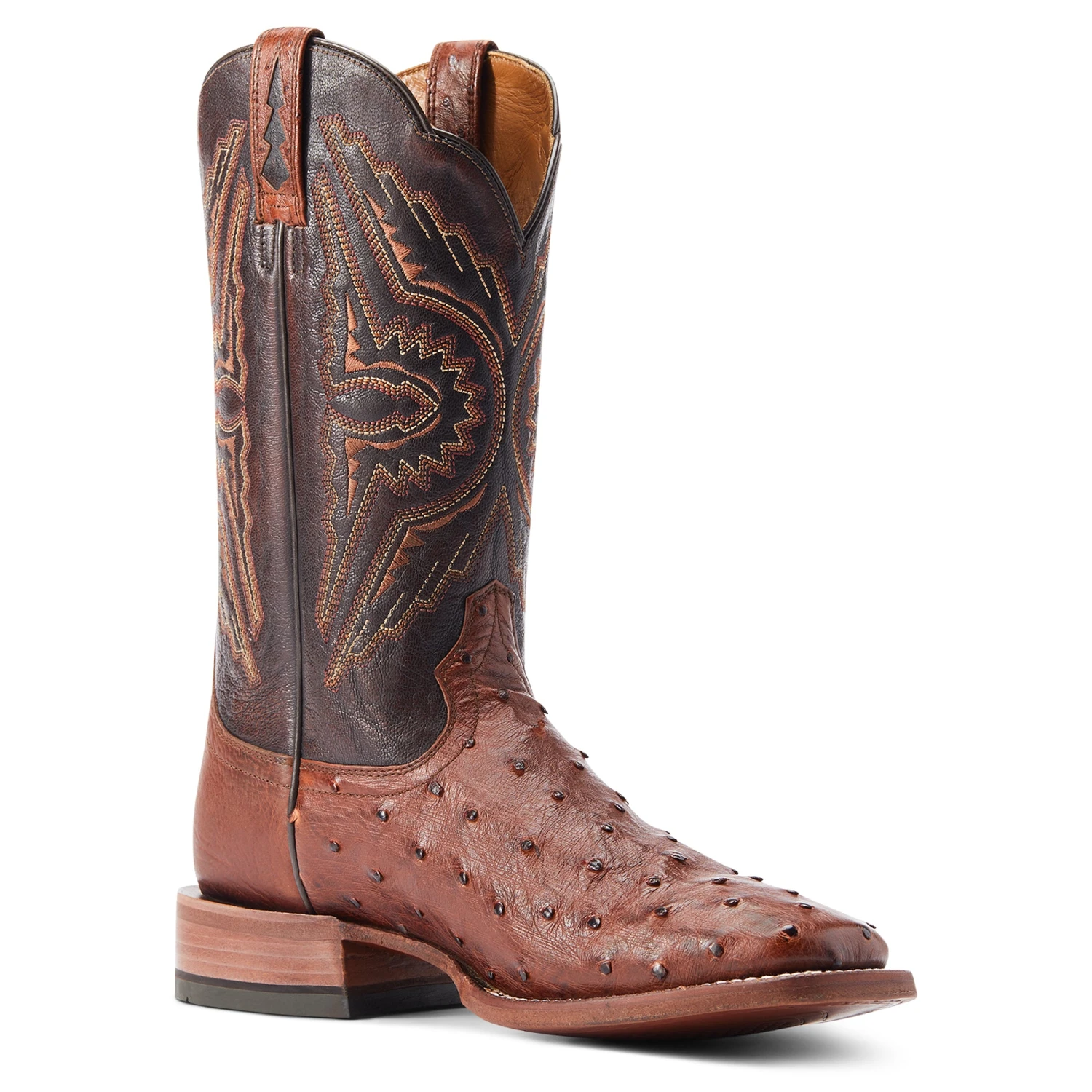 Ariat Men's Broncy Cinnamon Full QuillDark Auburn Western Boots 10044576 8 Ariat Men's Broncy Cinnamon Full QuillDark Auburn Western Boots 10044576 - Image 6