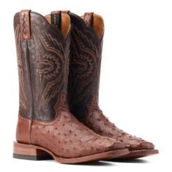 Ariat Men's Broncy Cinnamon Full QuillDark Auburn Western Boots 10044576 15 Ariat Men's Broncy Cinnamon Full QuillDark Auburn Western Boots 10044576 -Ariat Shoes Shop S23 MNS WEST 10044576 pair
