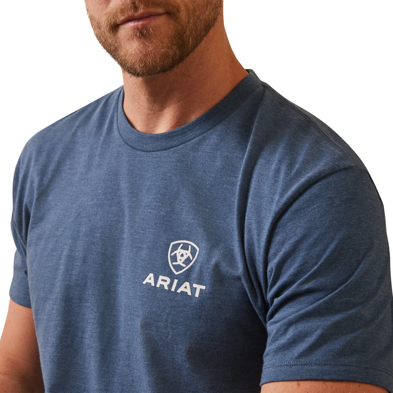 Ariat® Men's Corps Sailor Blue Heather Graphic T-Shirt 10044757 6 Ariat® Men's Corps Sailor Blue Heather Graphic T-Shirt 10044757 - Image 4
