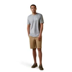 Ariat® Men's Offset Circle Stone Heather T-Shirt 10045291 -Ariat Shoes Shop S23 MNS WEST 10045291 full