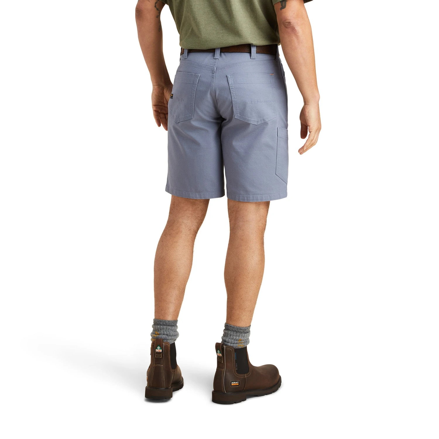 Ariat® Men's Rebar DuraStretch™ Made Tough Flint Stone Shorts 10043170 4 Ariat® Men's Rebar DuraStretch™ Made Tough Flint Stone Shorts 10043170 - Image 2