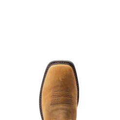 Ariat Men's Sierra Shock Shield® Brown Wide Square Toe Boots 10044545 -Ariat Shoes Shop S23 MNS WORK 10044545 toe